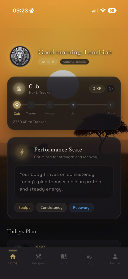 Lion mode - performance state.